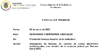 Circular PCSJC23-9