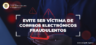 Alerta sobre correos electrónicos fraudulentos